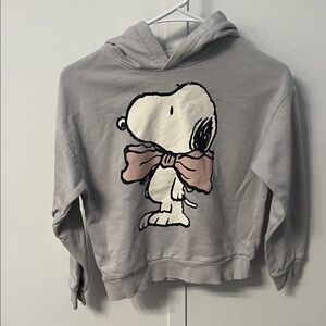 H&M Gray Snoopy Hoodie for Kids Medium